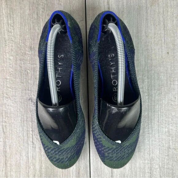 RARE RETIRED Rothy’s Forest Tartan Plaid Round Toe Ballet Flats Womens Size 6.5 - Picture 6 of 10